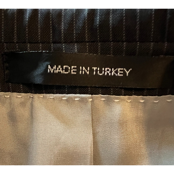 Hugo Boss Suit Jacket Mens Size 44R Gray Pinstripe Wool Single Breasted Pockets - Picture 7 of 14